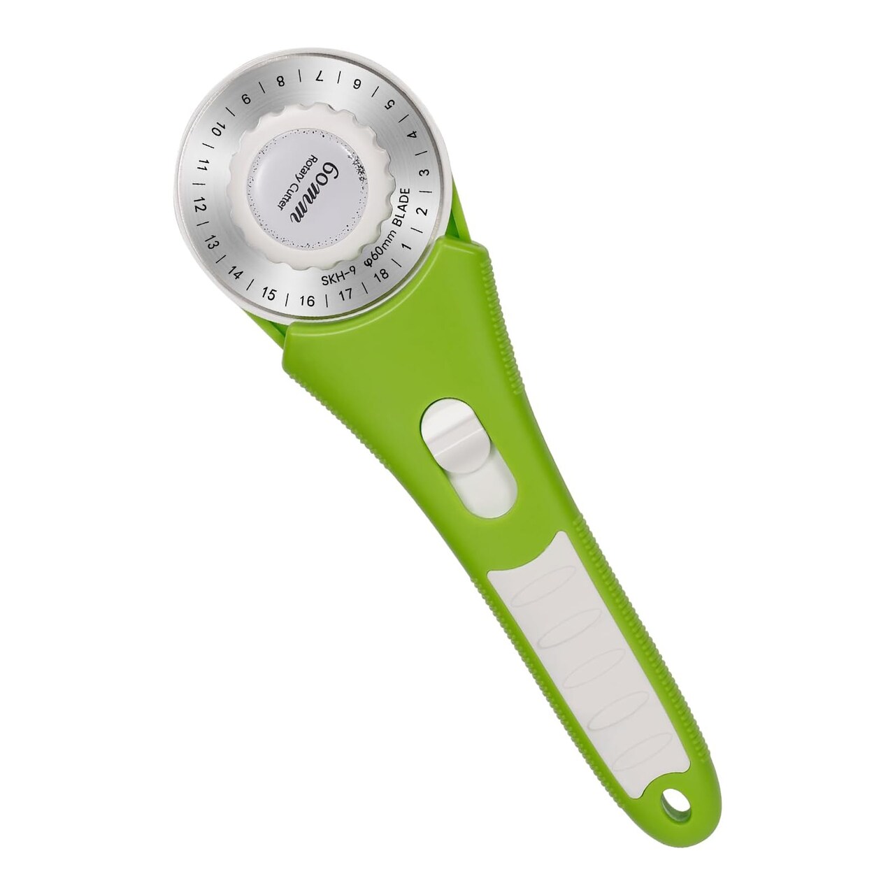 Kearing® 60mm Rotary Cutter for Fabric with High Speed Steel Blade and Safety Guard for Sewing, Quilting Arts and Crafts